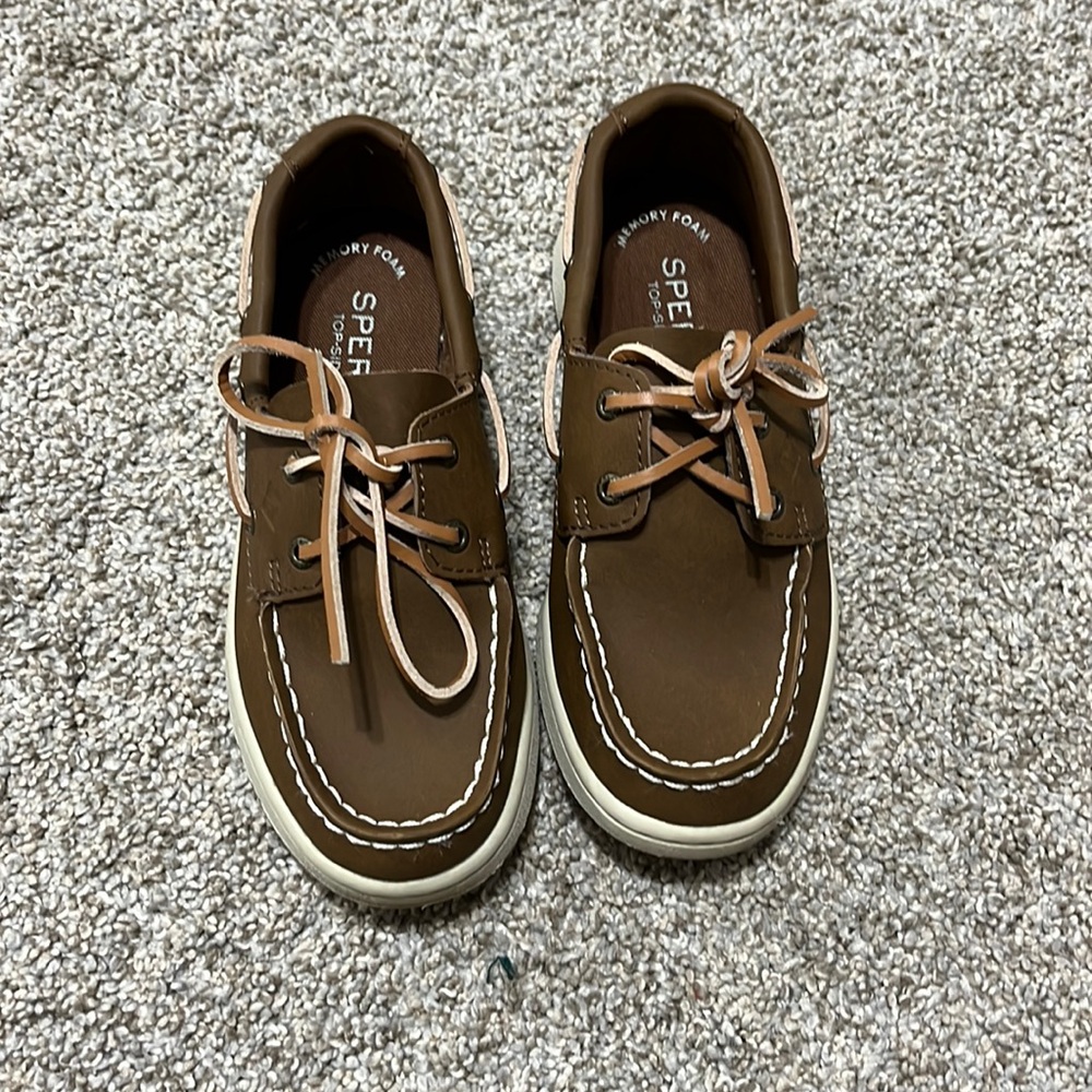 Sperry Brown Kids Boat Shoes